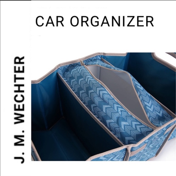 🆕🚙 Geometric Car Cooler Organizer Travel Tote BL - Picture 5 of 13